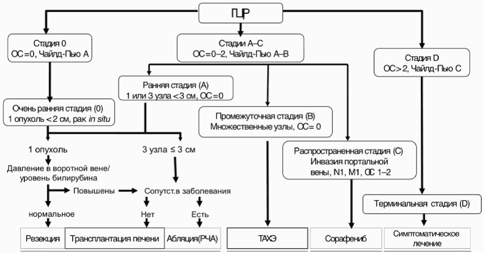 Клинические рекомендации Рак печени (печеночноклеточный) (утв. Минздравом  России)