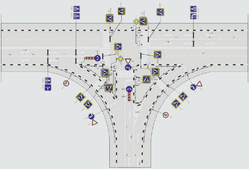 Схемы т образных перекрестков. Разметка т-образных перекрестков. Т образный перекресток схема. Разметка т образного перекрестка. Перекресток схема с разметкой.